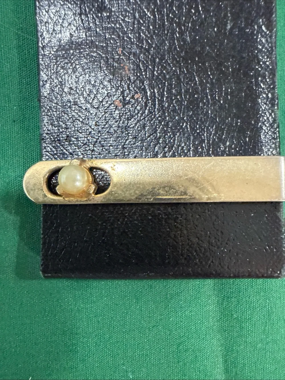 Swank Vintage Gold-Tone Tie Bar Clip 71B